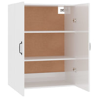 Thumbnail for Hängeschrank Hochglanz-Weiß 69,5x34x90 cm Holzwerkstoff