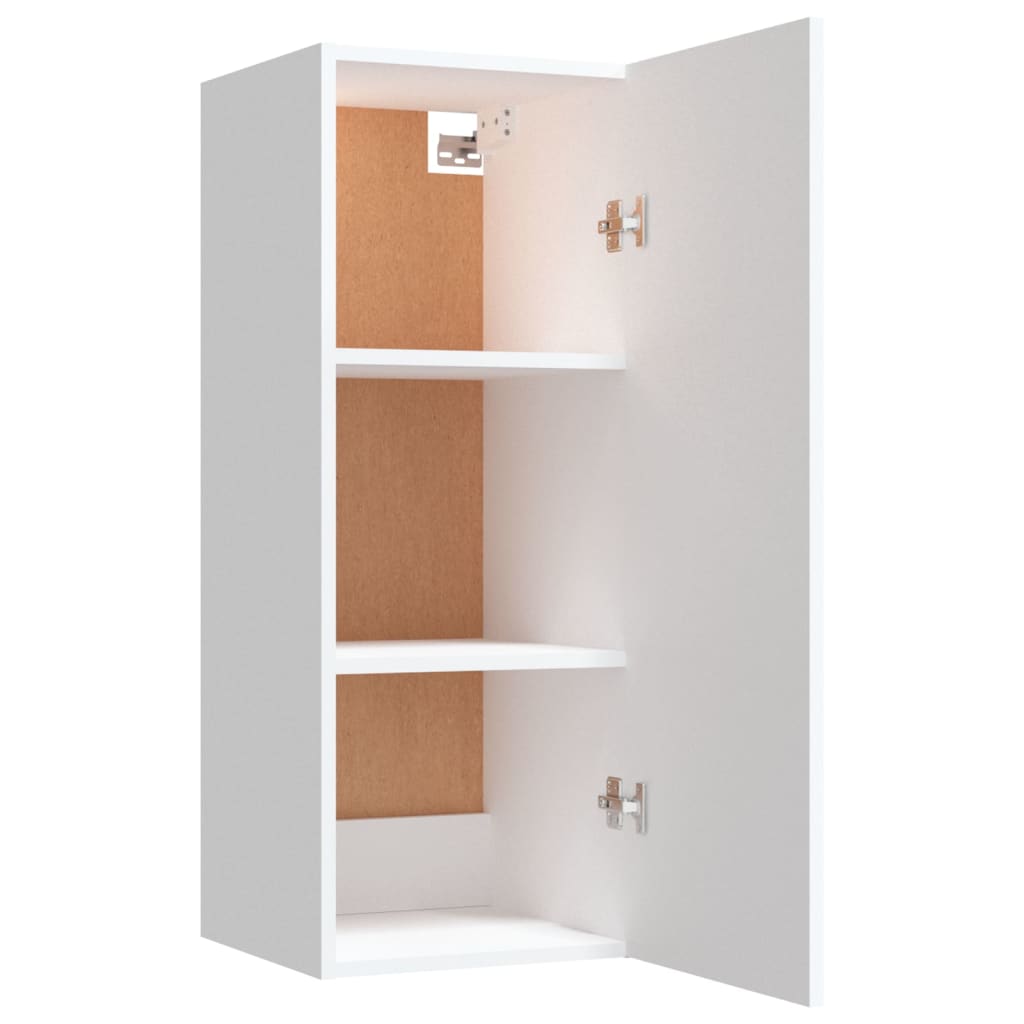 Wandschrank Weiß 34,5x34x90 cm Holzwerkstoff