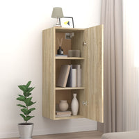 Thumbnail for Wandschrank Sonoma-Eiche 34,5x34x90 cm Holzwerkstoff