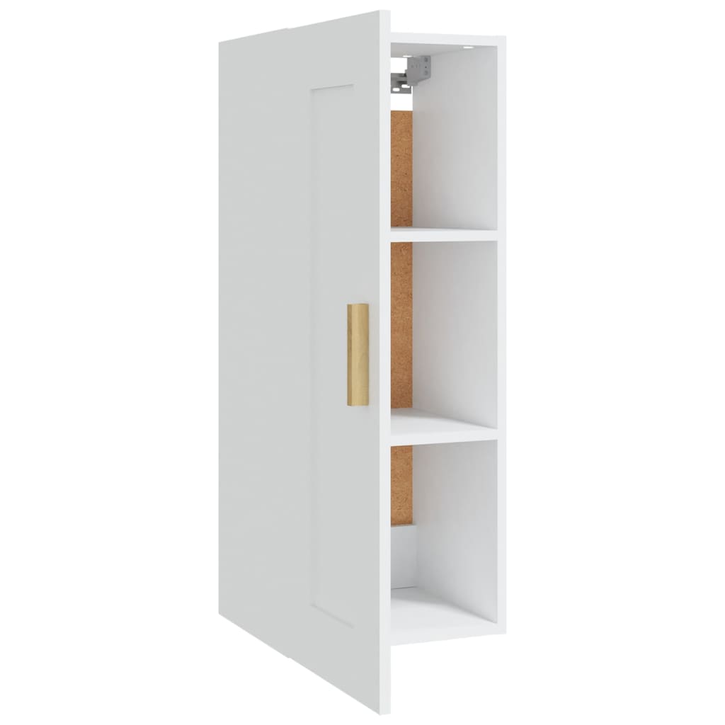 Wandschrank Weiß 35x34x90 cm Holzwerkstoff