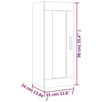 Thumbnail for Wandschrank Sonoma-Eiche 35x34x90 cm Holzwerkstoff