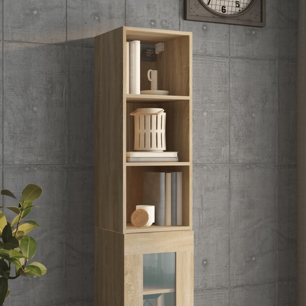 Wandschrank Sonoma-Eiche 32,5x34,5x90 cm Holzwerkstoff