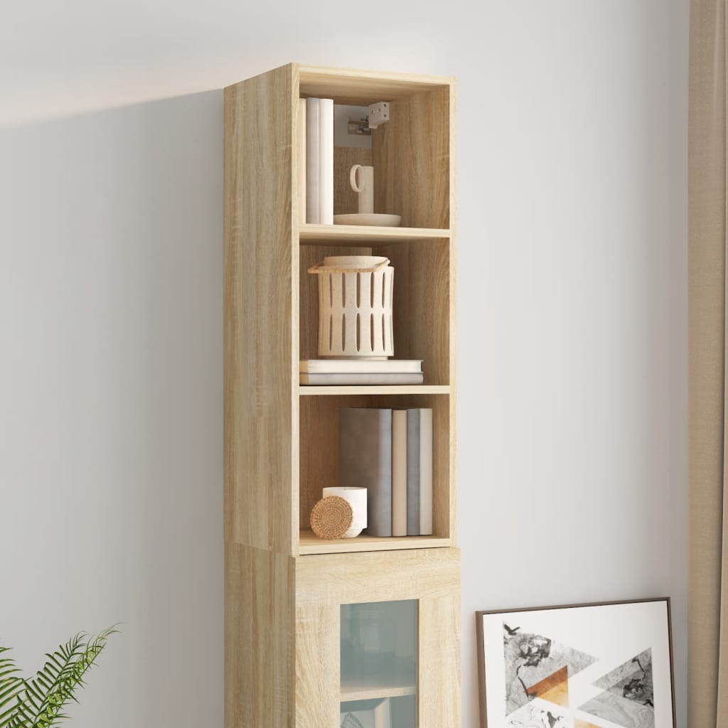 Wandschrank Sonoma-Eiche 32,5x34,5x90 cm Holzwerkstoff