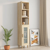 Thumbnail for Wandschrank Sonoma-Eiche 32,5x34,5x90 cm Holzwerkstoff