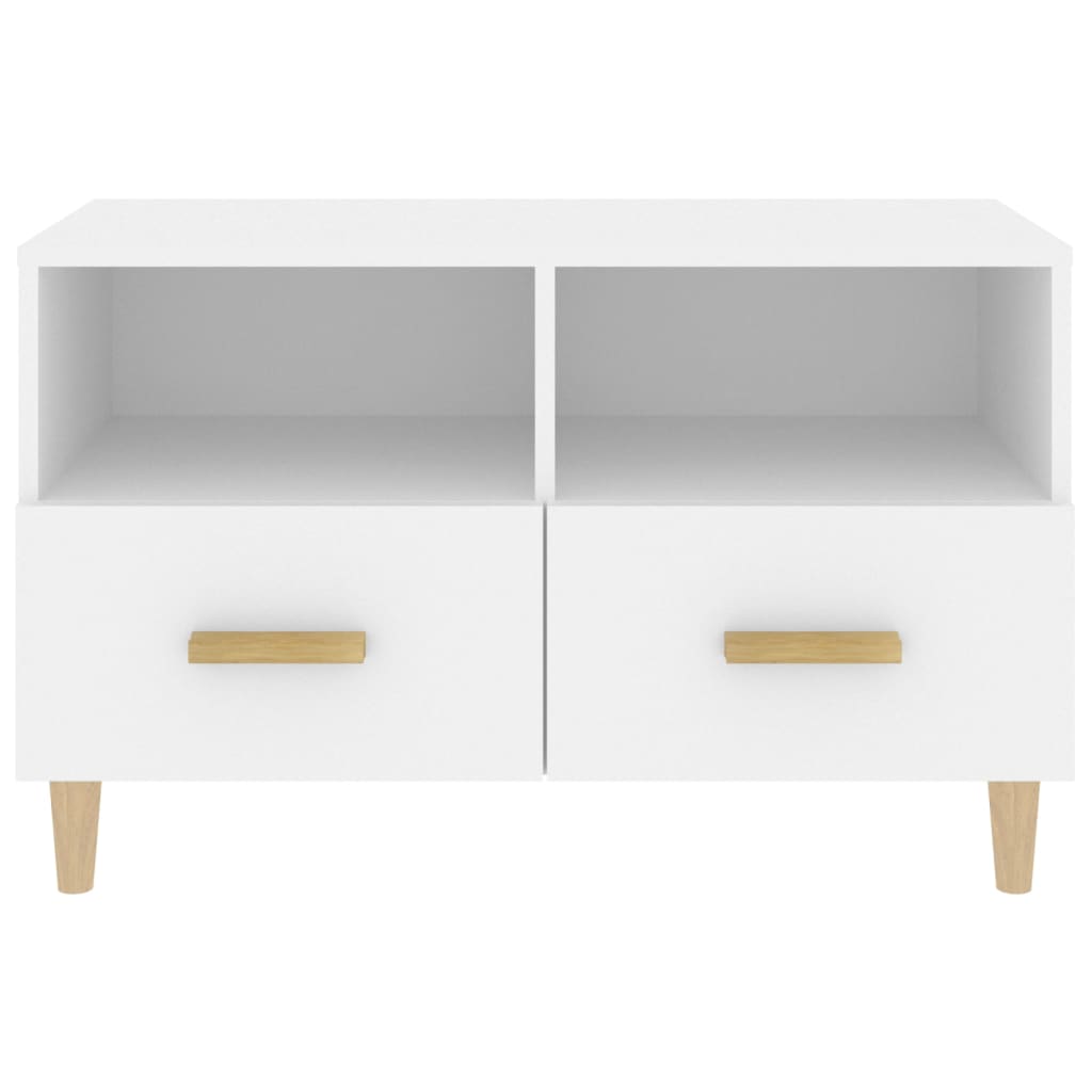 TV-Schrank Weiß 80x36x50 cm Holzwerkstoff