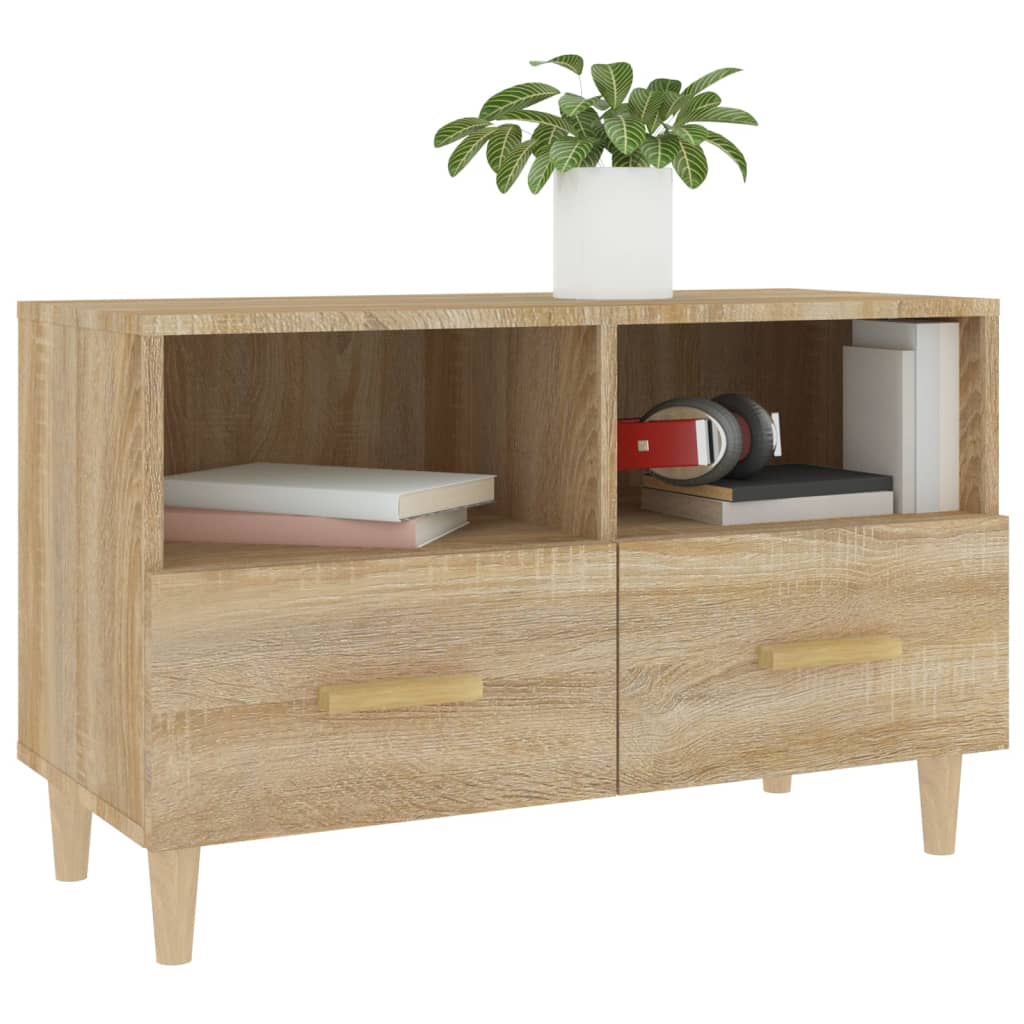 TV-Schrank Sonoma-Eiche 80x36x50 cm Holzwerkstoff