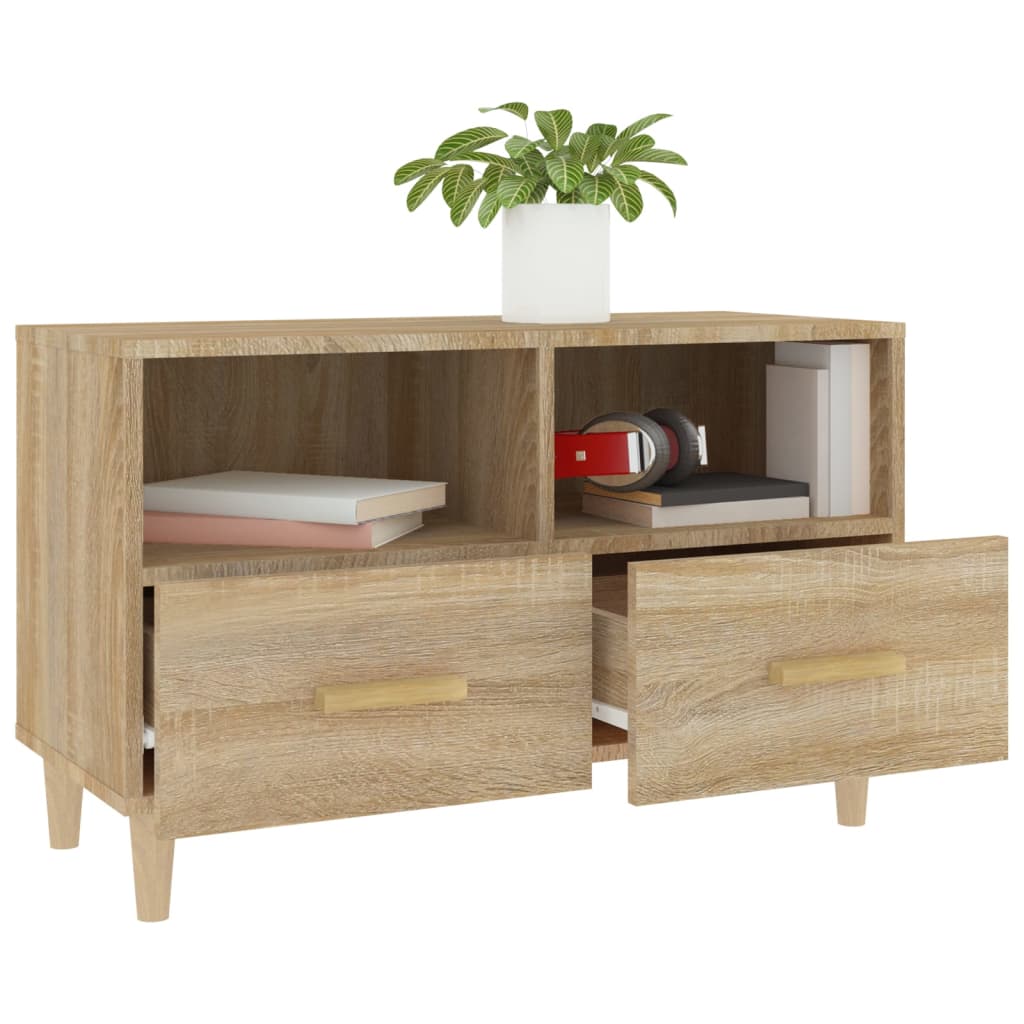 TV-Schrank Sonoma-Eiche 80x36x50 cm Holzwerkstoff