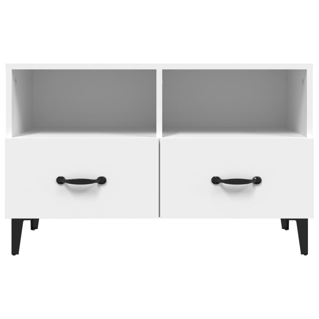 TV-Schrank Weiß 80x36x50 cm Holzwerkstoff