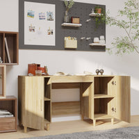 Thumbnail for Schreibtisch Sonoma-Eiche 140x50x75 cm Holzwerkstoff