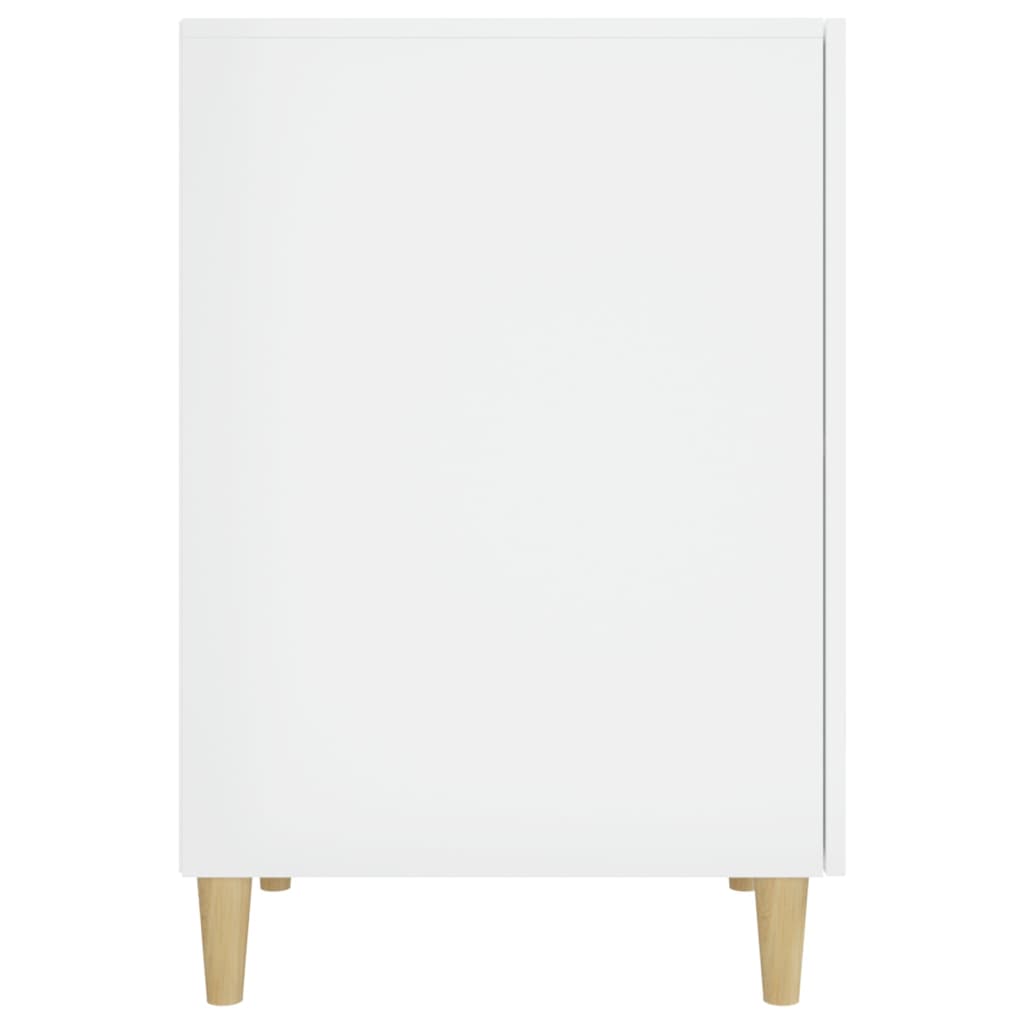 Schreibtisch Hochglanz-Weiß 140x50x75 cm Holzwerkstoff