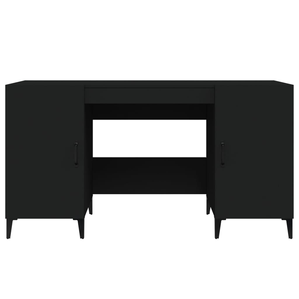 Schreibtisch Schwarz 140x50x75 cm Holzwerkstoff