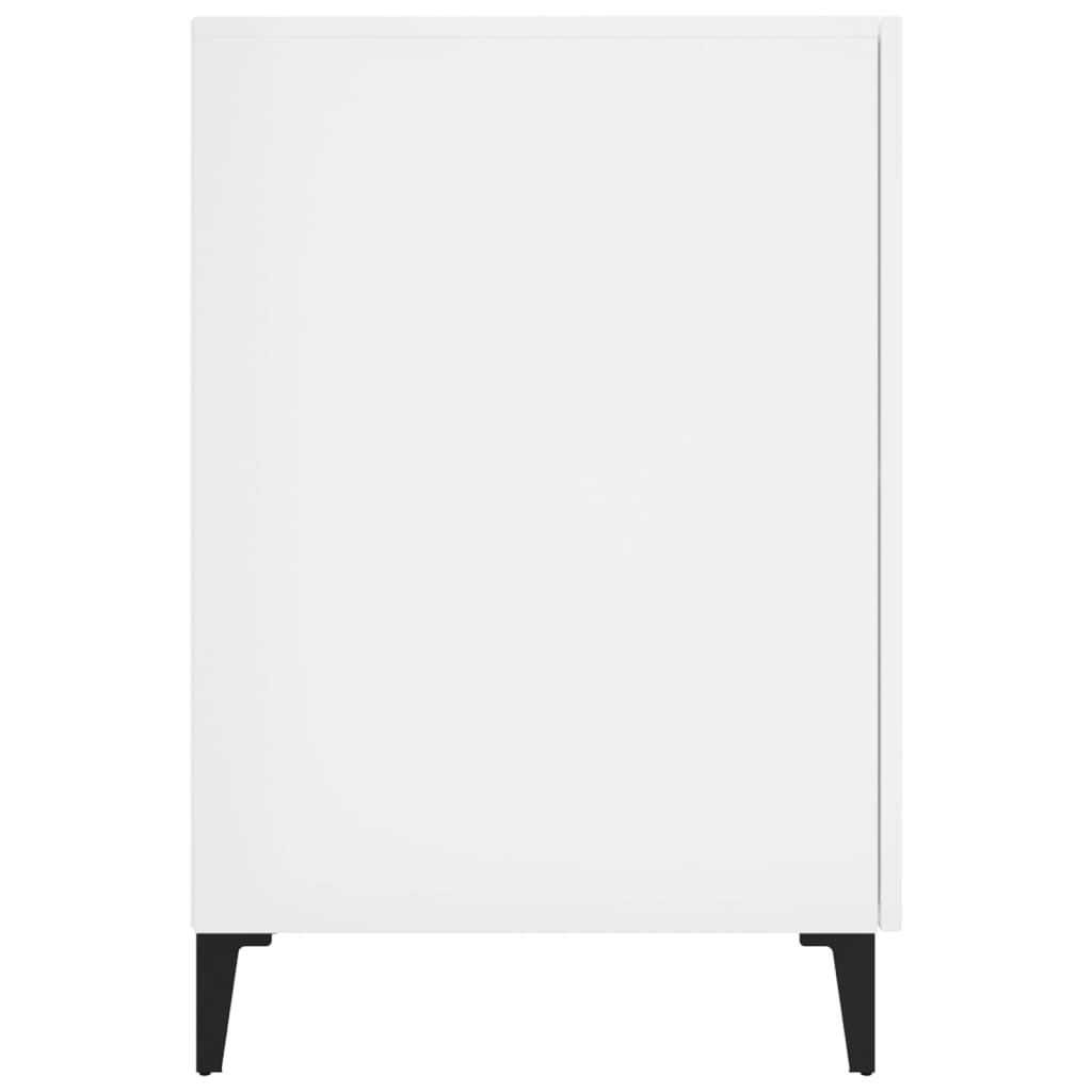 Schreibtisch Hochglanz-Weiß 140x50x75 cm Holzwerkstoff