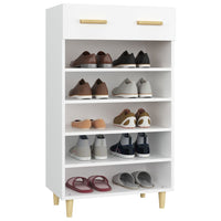 Thumbnail for Schuhschrank Weiß 60x35x105 cm Holzwerkstoff