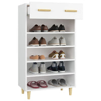 Thumbnail for Schuhschrank Weiß 60x35x105 cm Holzwerkstoff