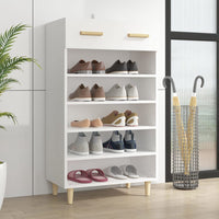 Thumbnail for Schuhschrank Weiß 60x35x105 cm Holzwerkstoff