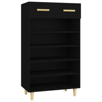 Thumbnail for Schuhschrank Schwarz 60x35x105 cm Holzwerkstoff