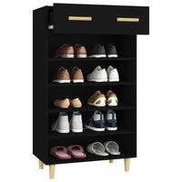 Thumbnail for Schuhschrank Schwarz 60x35x105 cm Holzwerkstoff