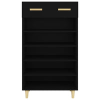Thumbnail for Schuhschrank Schwarz 60x35x105 cm Holzwerkstoff