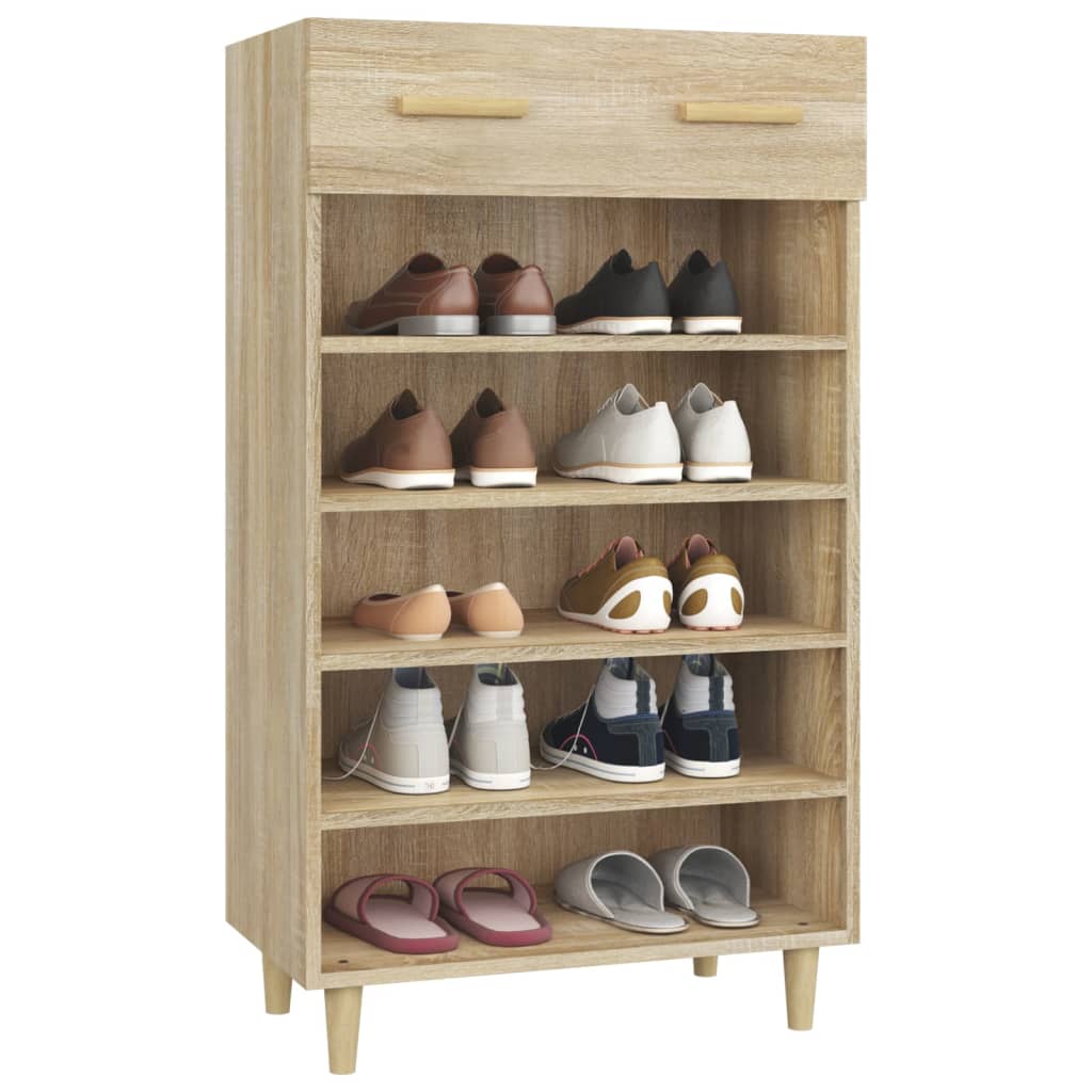 Schuhschrank Sonoma-Eiche 60x35x105 cm Holzwerkstoff