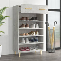 Thumbnail for Schuhschrank Betongrau 60x35x105 cm Holzwerkstoff