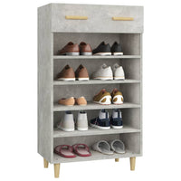 Thumbnail for Schuhschrank Betongrau 60x35x105 cm Holzwerkstoff