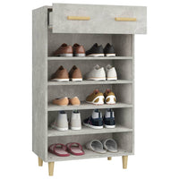 Thumbnail for Schuhschrank Betongrau 60x35x105 cm Holzwerkstoff