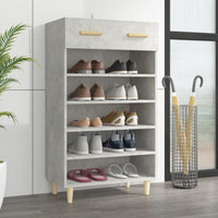 Thumbnail for Schuhschrank Betongrau 60x35x105 cm Holzwerkstoff