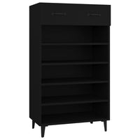 Thumbnail for Schuhschrank Schwarz 60x35x105 cm Holzwerkstoff