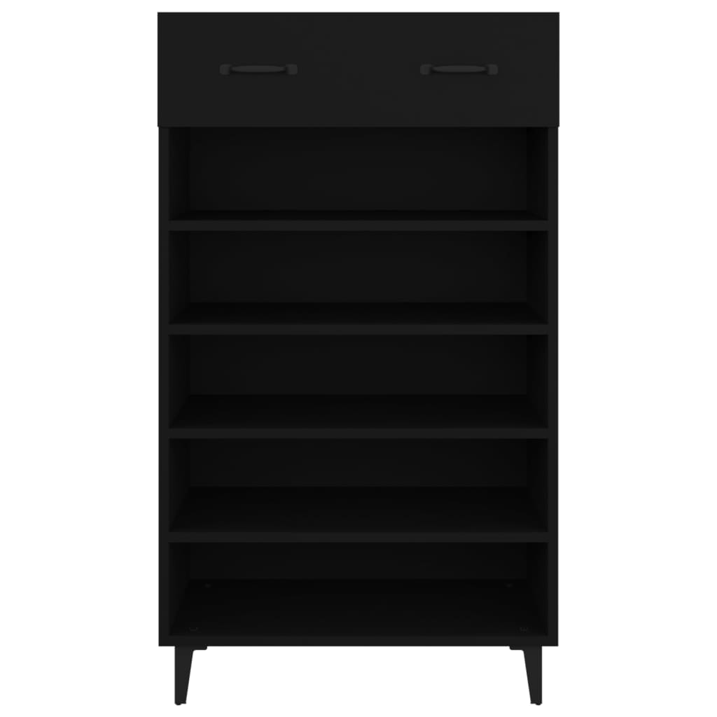 Schuhschrank Schwarz 60x35x105 cm Holzwerkstoff