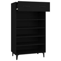 Thumbnail for Schuhschrank Schwarz 60x35x105 cm Holzwerkstoff