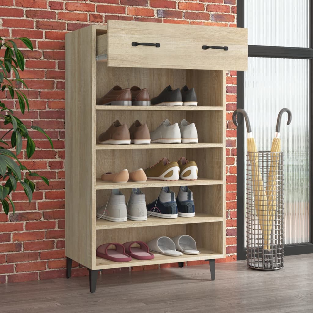 Schuhschrank Sonoma-Eiche 60x35x105 cm Holzwerkstoff