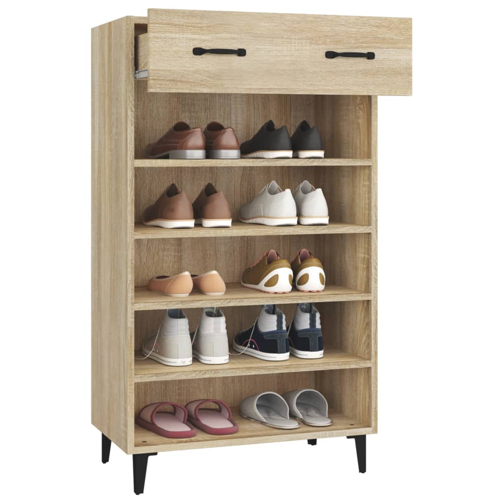 Schuhschrank Sonoma-Eiche 60x35x105 cm Holzwerkstoff