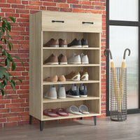 Thumbnail for Schuhschrank Sonoma-Eiche 60x35x105 cm Holzwerkstoff