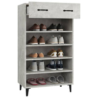 Thumbnail for Schuhschrank Betongrau 60x35x105 cm Holzwerkstoff