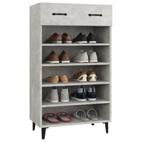 Thumbnail for Schuhschrank Betongrau 60x35x105 cm Holzwerkstoff