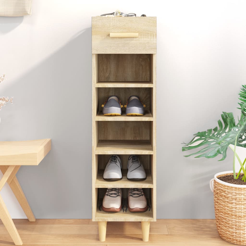 Schuhschrank Sonoma-Eiche 30x35x105 cm Holzwerkstoff