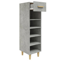 Thumbnail for Schuhschrank Betongrau 30x35x105 cm Holzwerkstoff