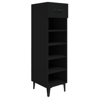 Thumbnail for Schuhschrank Schwarz 30x35x105 cm Holzwerkstoff