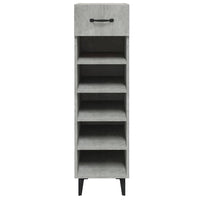 Thumbnail for Schuhschrank Betongrau 30x35x105 cm Holzwerkstoff