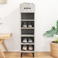 Thumbnail for Schuhschrank Betongrau 30x35x105 cm Holzwerkstoff