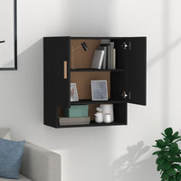 Thumbnail for Wandschrank Schwarz 60x31x70 cm Holzwerkstoff