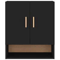 Thumbnail for Wandschrank Schwarz 60x31x70 cm Holzwerkstoff
