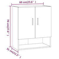 Thumbnail for Wandschrank Sonoma-Eiche 60x31x70 cm Holzwerkstoff