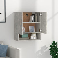 Thumbnail for Wandschrank Betongrau 60x31x70 cm Holzwerkstoff