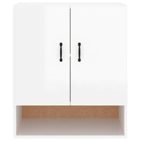 Thumbnail for Wandschrank Hochglanz-Weiß 60x31x70 cm Holzwerkstoff