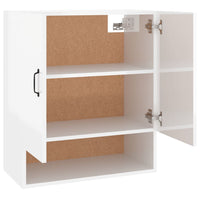 Thumbnail for Wandschrank Hochglanz-Weiß 60x31x70 cm Holzwerkstoff
