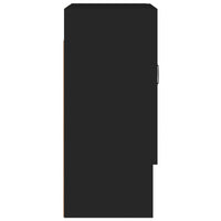 Thumbnail for Wandschrank Schwarz 60x31x70 cm Holzwerkstoff