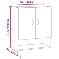 Thumbnail for Wandschrank Sonoma-Eiche 60x31x70 cm Holzwerkstoff
