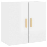 Thumbnail for Wandschrank Hochglanz-Weiß 60x30x60 cm Holzwerkstoff