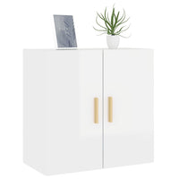 Thumbnail for Wandschrank Hochglanz-Weiß 60x30x60 cm Holzwerkstoff